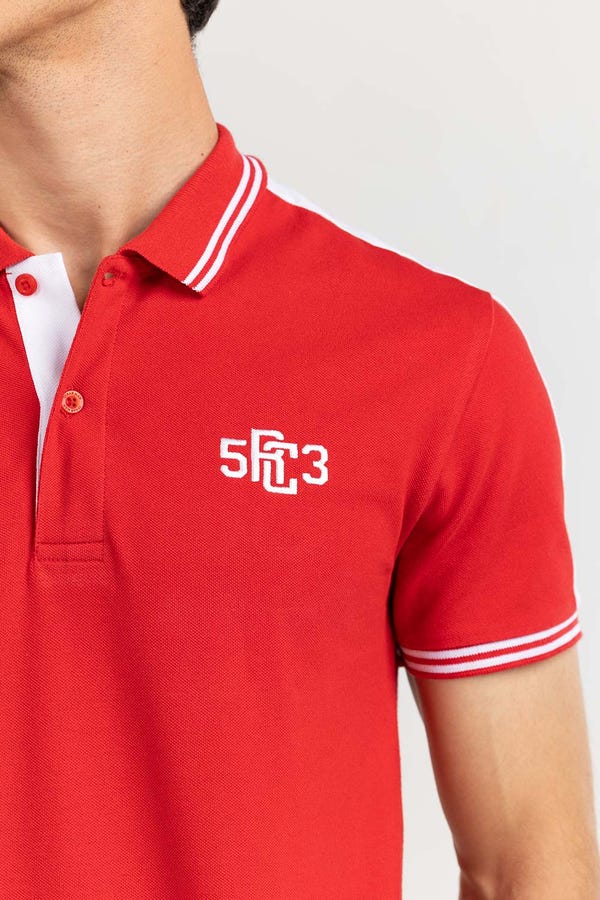 UAE -Red Fashion Polo PS-FPK22-048