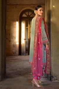 UAE -3PC Sequins Embroidered Khaddi Net Unstitched Suit with Sequins Embroidered Net Dupatta FE-32055