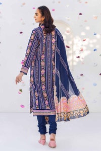 UAE -3PC Printed Cambric Unstitched Suit with Lawn Dupatta CBN-32005 B