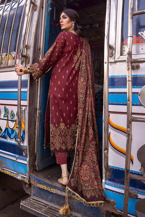 UAE -3PC Glitter Printed Lawn Unstitched Suit CL-32539 A