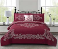UAE -Rose Red Luxury Bed Spread