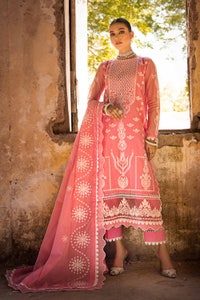 UAE -3PC Foil Embroidered Paper Cotton Unstitched Suit with Foil Embroidered Paper Cotton Dupatta FE-32086