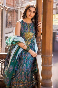UAE -3PC Lawn Unstitched Foil Printed Suit CL-32238 A
