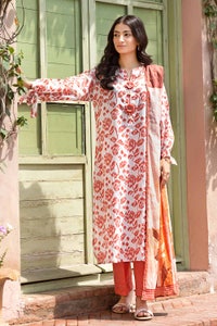 UAE -3PC Printed Lawn Unstitched Suit CL-32577