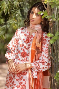 UAE -3PC Printed Lawn Unstitched Suit CL-32577