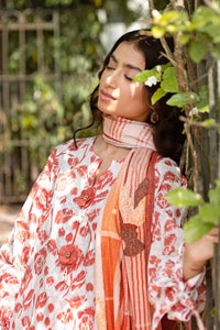 UAE -3PC Printed Lawn Unstitched Suit CL-32577