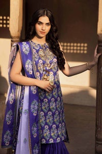 UAE -3PC Lawn Unstitched Foil Printed Suit CL-32238 B