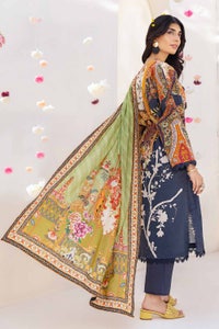 UAE -3PC Printed Cambric Unstitched Suit with Lawn Dupatta CBN-32016