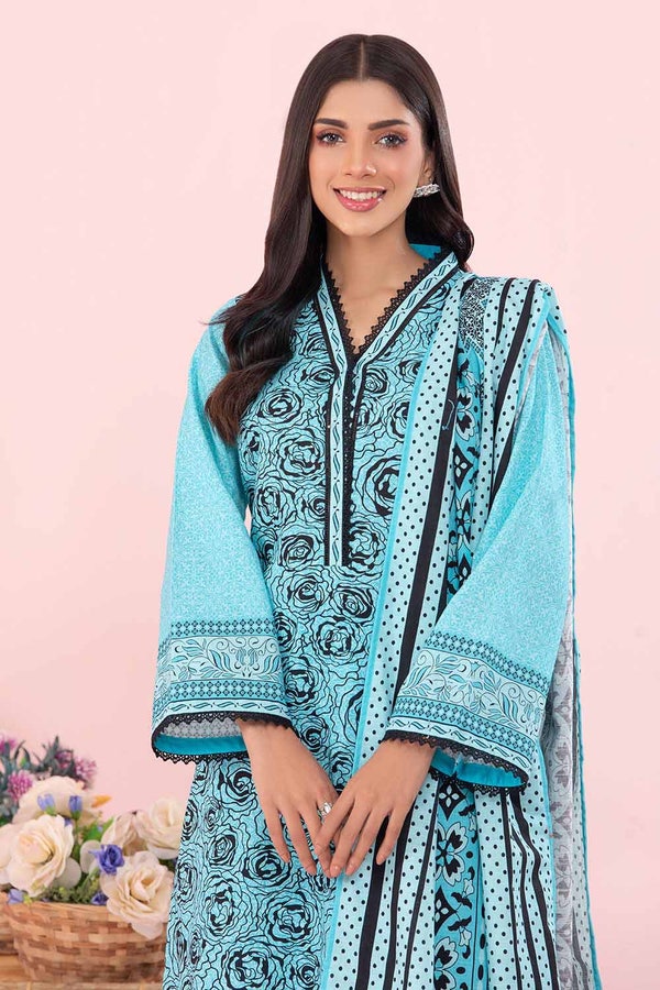 UAE -3PC Khaddar Unstitched Printed Suit WNS-22009 A