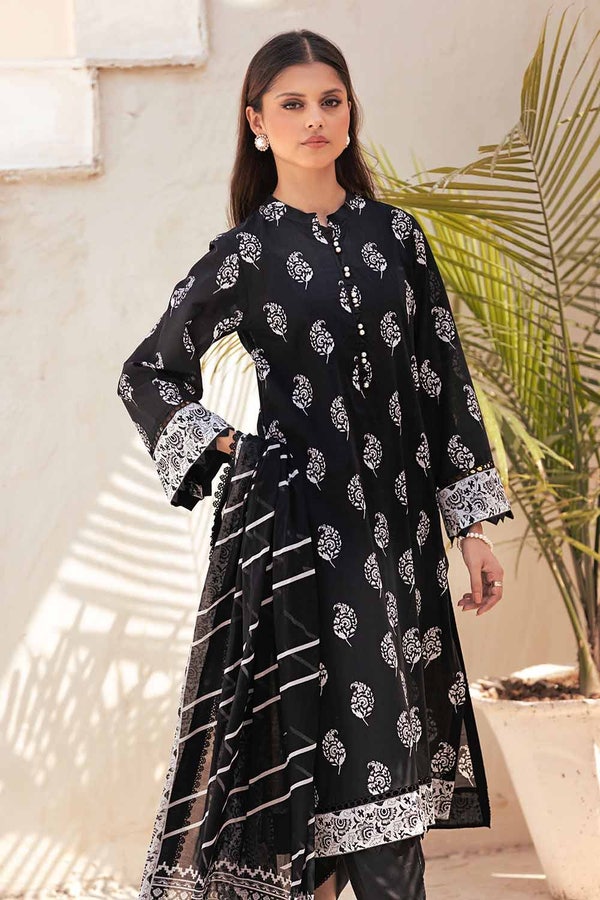 UAE -3PC Unstitched Printed Lawn Suit B-32030