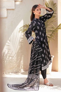 UAE -3PC Unstitched Printed Lawn Suit B-32030