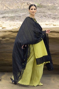UAE -3PC Embroidered Leno Unstitched Suit with Jacquard Dupatta MJ-32050