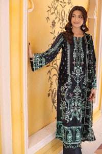 UAE -3PC Sequins and Zari Embroidered Lawn Unstitched Suit with Sequins and Zari Embroidered Chiffon Dupatta PM-32002