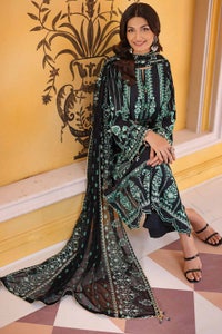 UAE -3PC Sequins and Zari Embroidered Lawn Unstitched Suit with Sequins and Zari Embroidered Chiffon Dupatta PM-32002