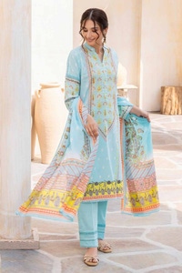 UAE -3PC Printed Lawn Unstitched Suit CL-32490 B