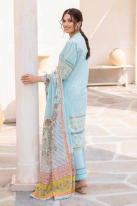 UAE -3PC Printed Lawn Unstitched Suit CL-32490 B