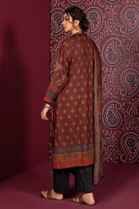 UAE -3PC Cotton Linen Unstitched Suit K-32007