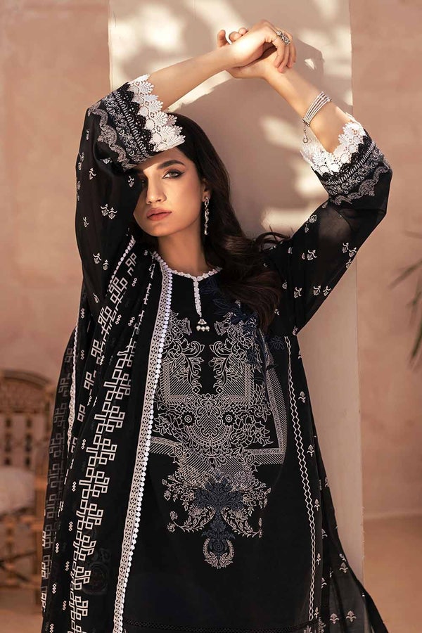 UAE -3PC Unstitched Printed Lawn Suit B-32039