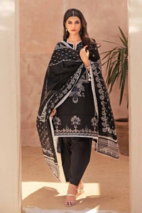 UAE -3PC Unstitched Printed Lawn Suit B-32039