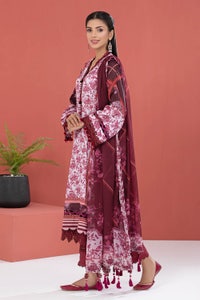 UAE -3PC Silk Unstitched Digital Printed Suit With Chiffon Dupatta CR-22007