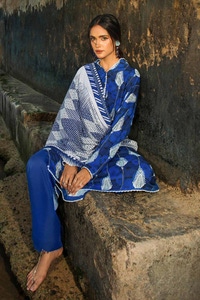 UAE -3PC Printed Linen Unstitched Suit LT-32020 A