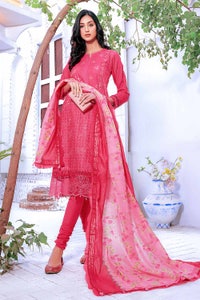UAE -3PC Embroidered Dobby Unstitched Suit DB-32012