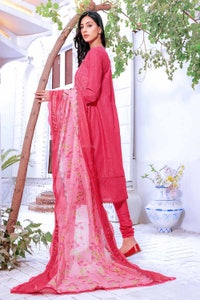 UAE -3PC Embroidered Dobby Unstitched Suit DB-32012