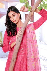 UAE -3PC Embroidered Dobby Unstitched Suit DB-32012