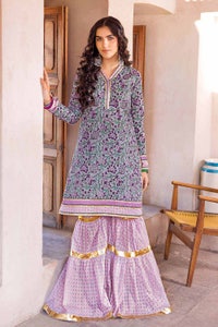 UAE -2PC Lawn Unstitched Printed Shirt Trousers Suit TL-32027 A