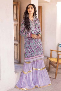 UAE -2PC Lawn Unstitched Printed Shirt Trousers Suit TL-32027 A