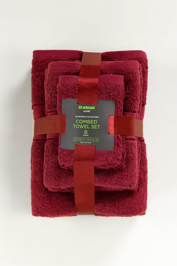 UAE -Ruby Combed 6 Pcs Towel Set