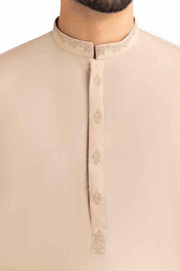 UAE -Salmon Pink Embroidered Suit SK-E22-012