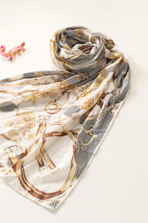 UAE -Printed Khadi Scarf SCF-43003
