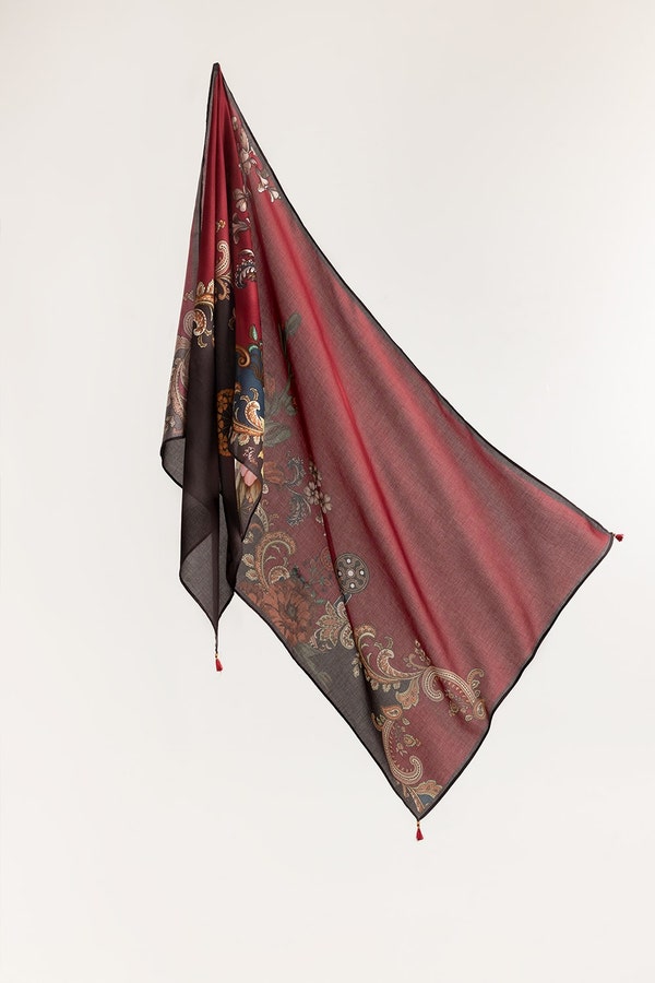 UAE -Printed Khadi Scarf SCF-43020