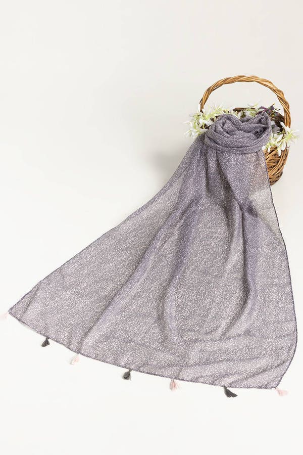 UAE-Slub Lawn Printed Scarf SCF-43040