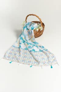 UAE-Slub Lawn Printed Scarf SCF-43054