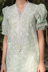 UAE -2 Piece Unstitched Schiffli Embroidered Lawn Suit TL-52099