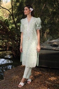UAE -2 Piece Unstitched Schiffli Embroidered Lawn Suit TL-52099