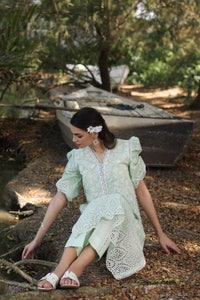 UAE -2 Piece Unstitched Schiffli Embroidered Lawn Suit TL-52099