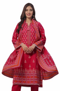 UAE -3 Piece Unstitched Printed Khaddar Suit SD-42005
