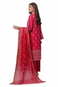 UAE -3 Piece Unstitched Printed Khaddar Suit SD-42005