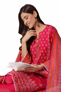 UAE -3 Piece Unstitched Printed Khaddar Suit SD-42005