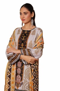 UAE -3 Piece Unstitched Printed Khaddar Suit SD-42020