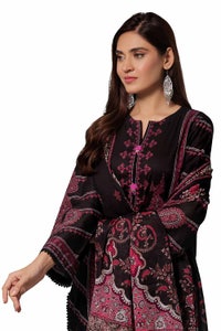 UAE -3 Piece Unstitched Printed Khaddar Suit SD-42026