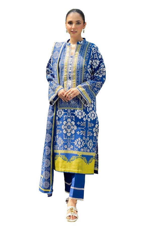 UAE -3 Piece Unstitched Printed Khaddar Suit SD-42135