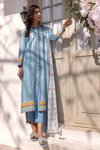 UAE -3PC Printed Lawn Unstitched Suit CL-32383 A