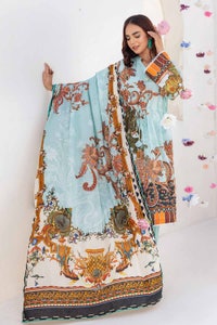 UAE -3PC Printed Cambric Unstitched Suit with Lawn Dupatta CBN-32025