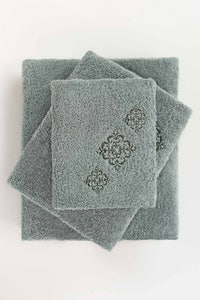 UAE -SEA Combed 3Pc Embroidered Towel Set