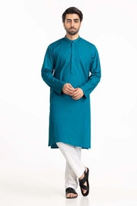 UAE -Sea Green Embroidered Kurta KR-EMB24-007