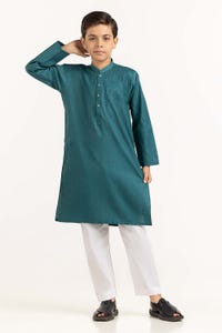 UAE -Sea Green Embroidered Kurta KR-KEMB22-014
